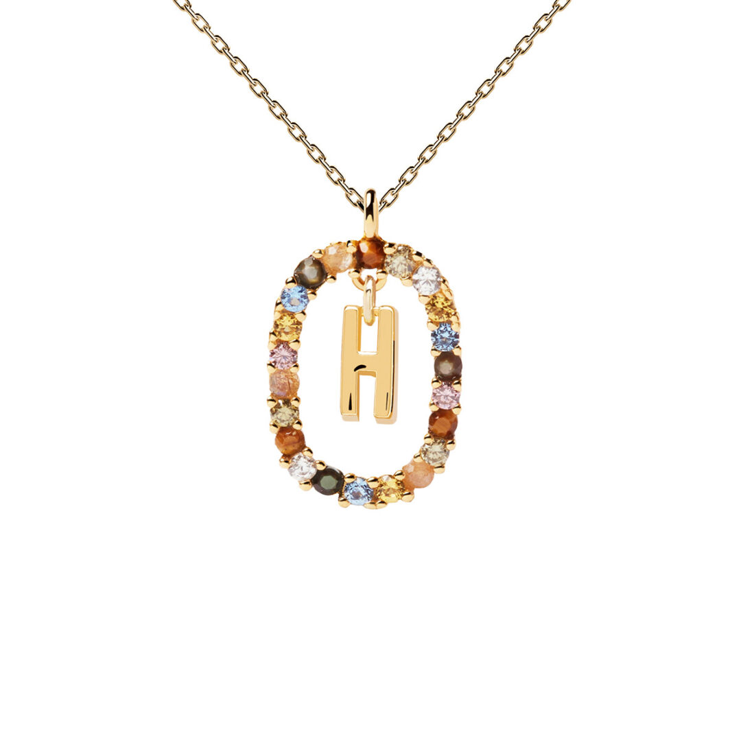 CO01-267-A PD Paola Letter H Necklace - 18k Gold plating - Image 1