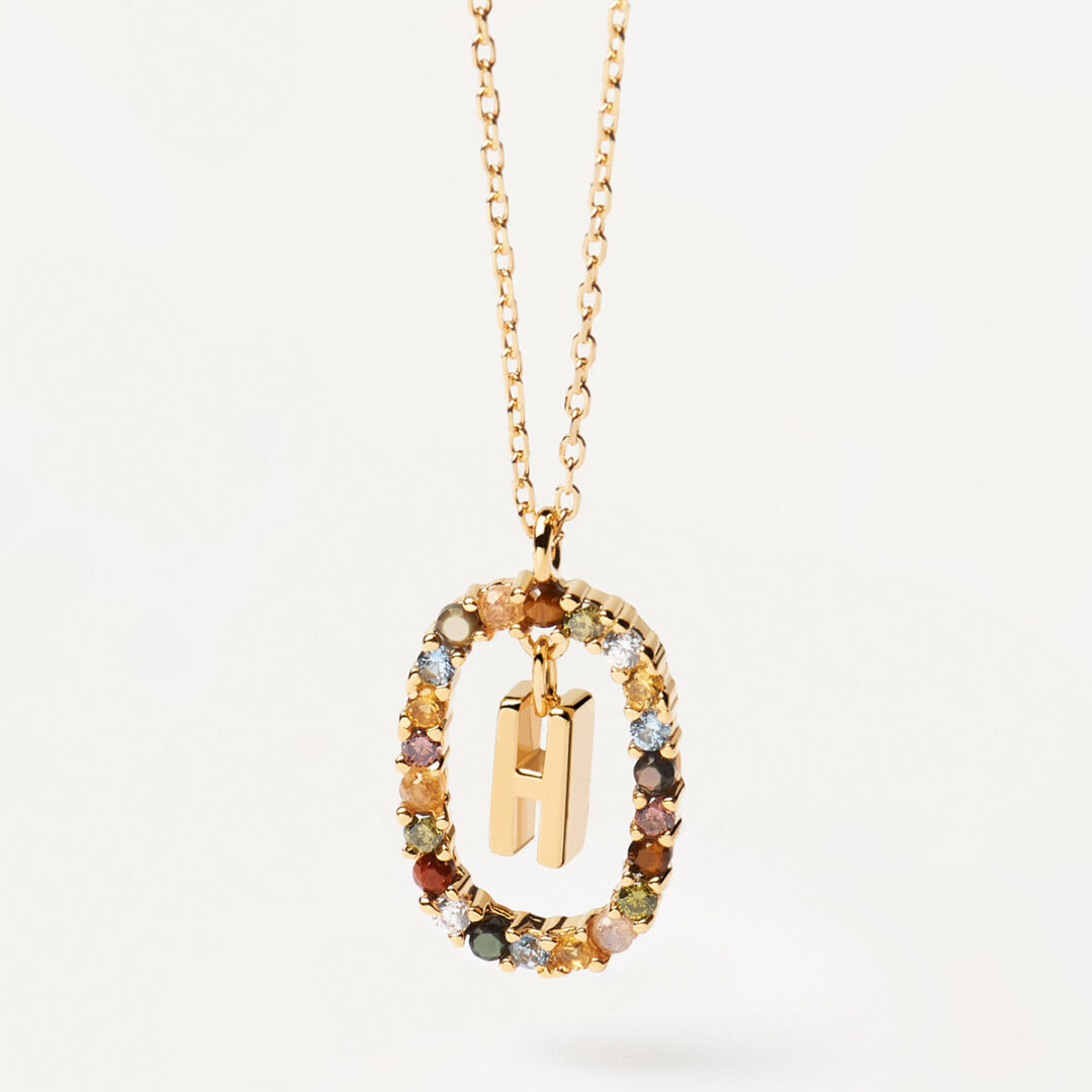 CO01-267-B PD Paola Letter H Necklace - 18k Gold plating - Image 3