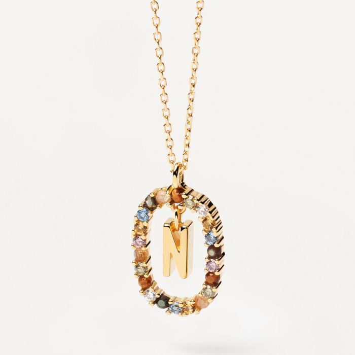 PD Paola Letter N Necklace - 18k Gold plating - Image 3