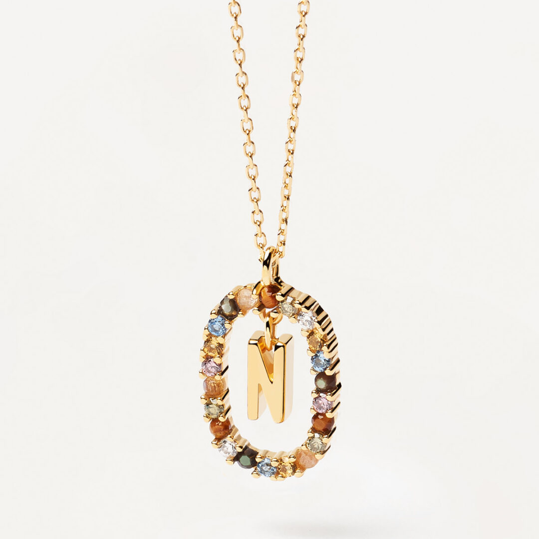 CO01-273-B PD Paola Letter N Necklace - 18k Gold plating - Image 3
