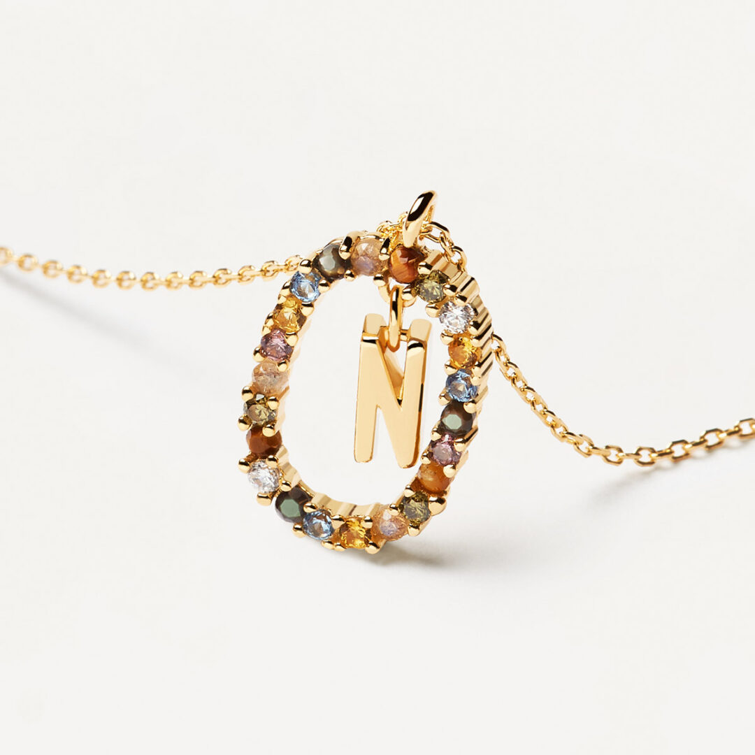 CO01-273-C PD Paola Letter N Necklace - 18k Gold plating - Image 4