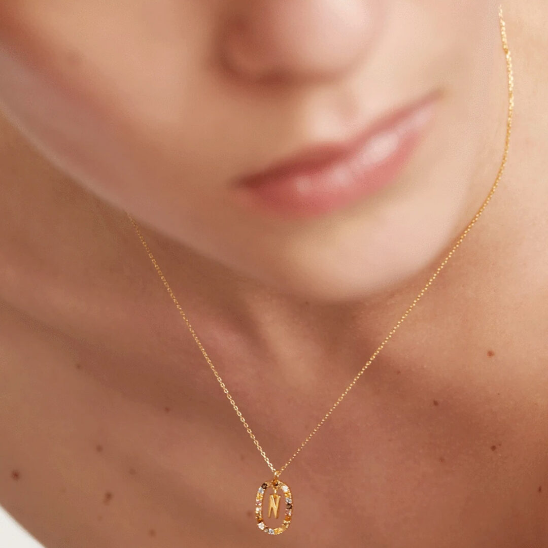 CO01-273-D PD Paola Letter N Necklace - 18k Gold plating - Image 2