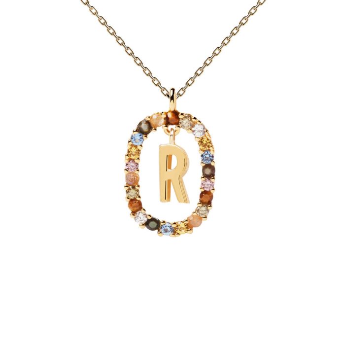 PD Paola Letter R Necklace - 18k Gold plating - Image 1