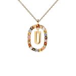 PD Paola Letter U Necklace - 18k Gold plating