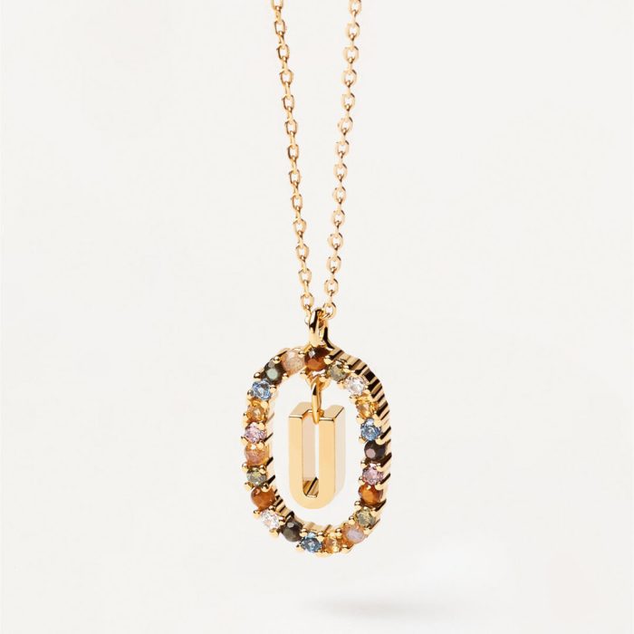 PD Paola Letter U Necklace - 18k Gold plating - Image 3