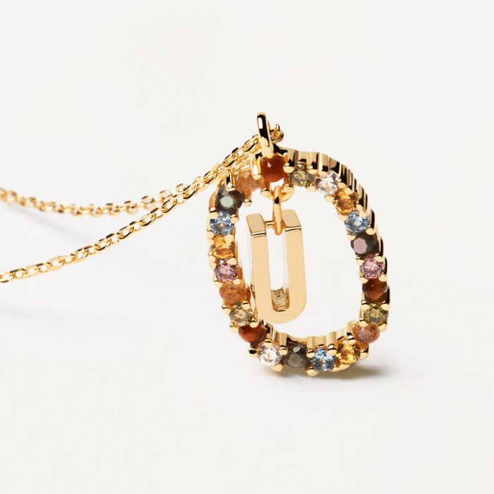 PD Paola Letter U Necklace - 18k Gold plating - Image 5