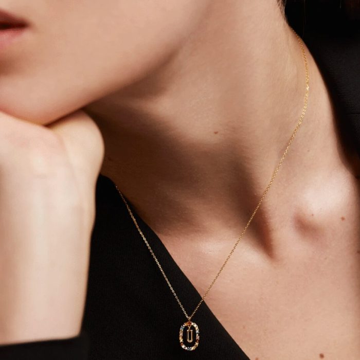 PD Paola Letter U Necklace - 18k Gold plating - Image 4