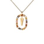 PD Paola Letter V Necklace - 18k Gold plating