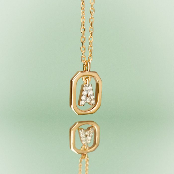 PD Paola Mini Letter B Necklace - Image 3