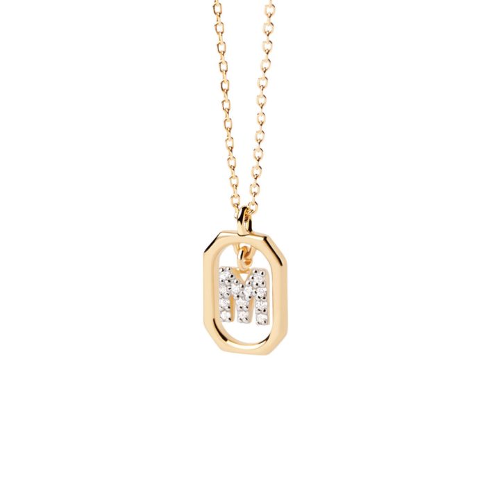PD Paola Mini Letter M Necklace - Image 1