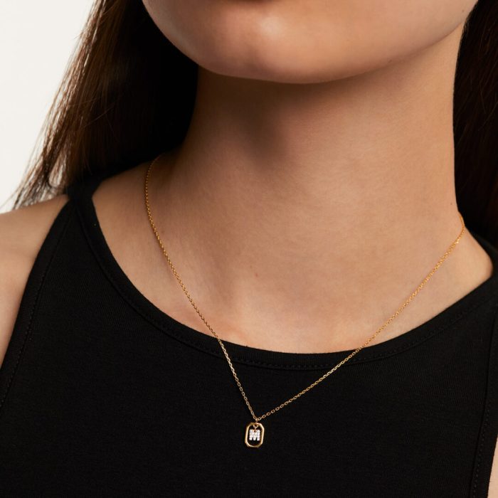 PD Paola Mini Letter M Necklace - Image 3