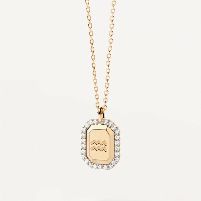 PD Paola Aquarius Gold Necklace - Image 3