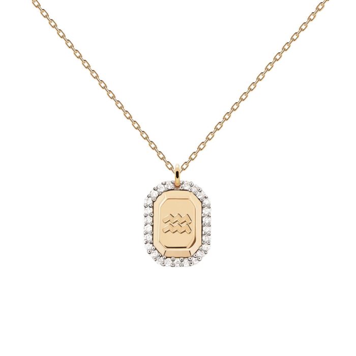 PD Paola Aquarius Gold Necklace - Image 1