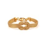 Knot Chain Bracelet Gold Plated