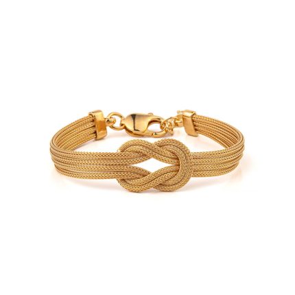Knot Chain Bracelet Gold Plated