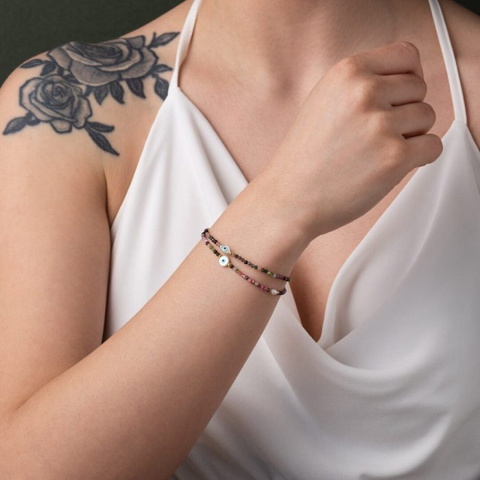 Evil Eye Tourmaline Bracelet - Image 2