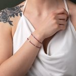Βραχιόλι με Ματάκι & Ρουμπίνι – Επιχρυσωμένο Ασήμι 925 - Image 2