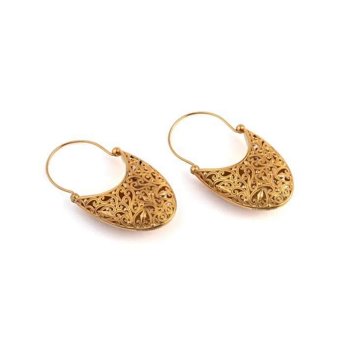 Kallisto Earrings in Gold Plated silver - Image 3