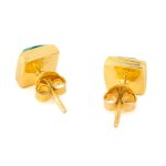 Aqua Chalcedony Stud Earrings - Image 5