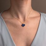 Blue topaz Necklace - 925 Sterling Silver and Gold Plated - Image 2