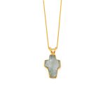 Blue topaz Cross Necklace