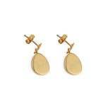 Lapis Drop Earrings - 925 Sterling Silver and Gold Plated - Image 3