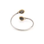 Βραχιόλι Bangle Μέγας Αλέξανδρος - Ασήμι 925 και Χρυσό 14Κ - Image 3
