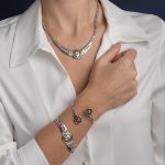 Βραχιόλι Bangle Μέγας Αλέξανδρος - Ασήμι 925 και Χρυσό 14Κ - Image 2