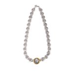 Athena Greek Coin Spiral Necklace