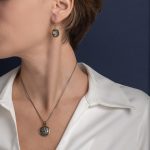 Κρεμαστά Σκουλαρίκια Αθηνά - Ασήμι 925 και Χρυσό 14Κ - Image 2