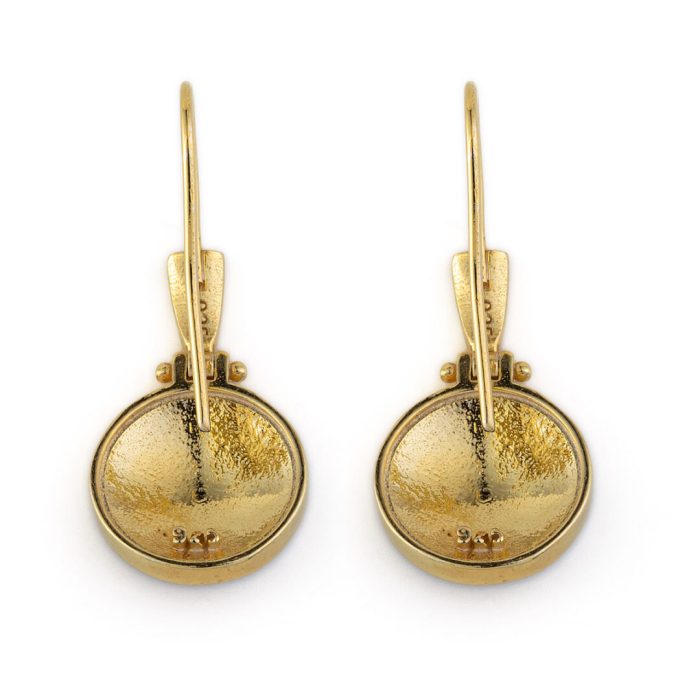 Wisdom Owl Earrings - 925 Sterling Silver and Gold Plated - Image 2