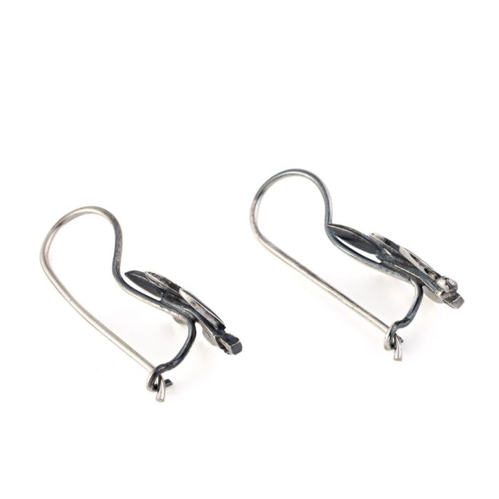 Leaf Stud Earrings – Sterling Silver - Image 2