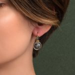 Athena Drop Earrings - 925 Sterling Silver and Gold Plated - Image 2