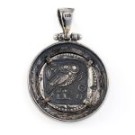 Goddess Athena Pendant - 925 Sterling Silver - Image 2