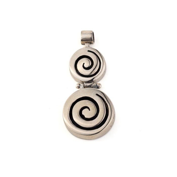 Spiral Pendant - 925 Sterling Silver - Image 1