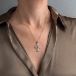 Gerochristo - Classic Cross in Sterling Silver and 18K Gold with ruby - Image 2
