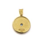 Byzantine Round Pendant with Zircon Stone - Image 3