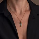 14k Yellow Gold Pendant Traditional Greek Tsarouhi - Image 2