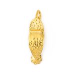 14k Yellow Gold Pendant Traditional Greek Tsarouhi - Image 5