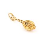 14kt Yellow Gold Greek Bouzouki Charm Pendant