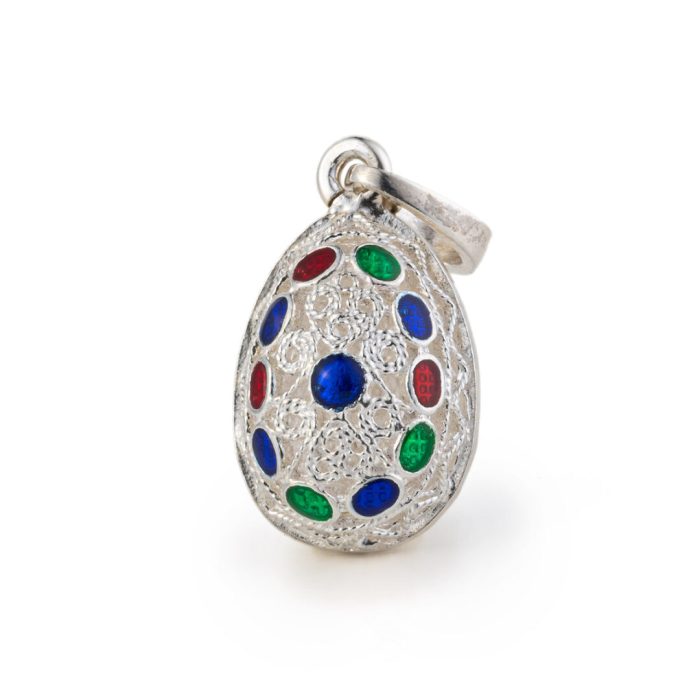 Filigree Egg Pendant Necklace with Spiral Motifs – 925 Sterling Silver - Image 5