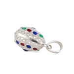 Filigree Egg Pendant Necklace with Spiral Motifs – 925 Sterling Silver - Image 6