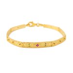 Βυζαντινό Βραχιόλι με κρύσταλλα Swarovski – Επιχρυσωμένο Ασήμι 925 - Image 3