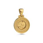 Goddess Athena Pendant - 14k Yellow Gold - Image 3