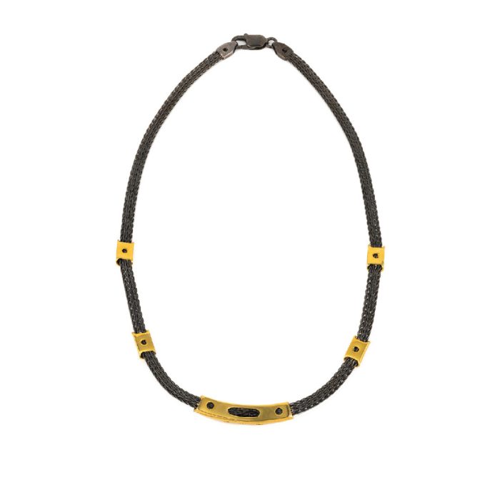Βυζαντινό Κολιέ με Swarovski – Επιχρυσωμένο Ασήμι 925 - Image 3