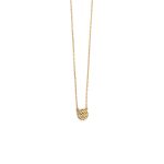 14K Yellow Gold Evil Eye Necklace with zircon - Image 2