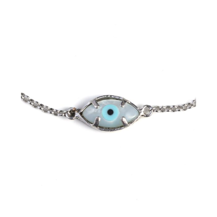 Zirconia Evil Eye Bracelet – Sterling Silver 925 - Image 2