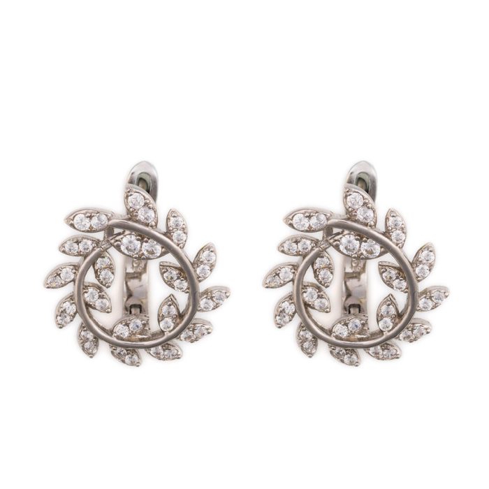 Olive Leaf earrings  - 925 Sterling Silver - Image 1