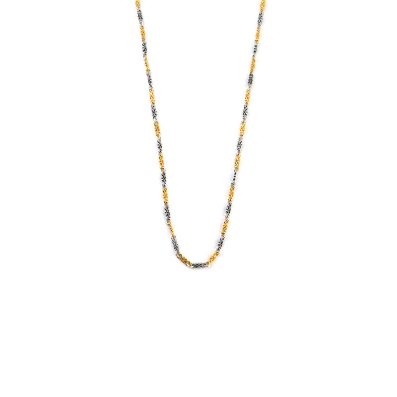 Byzantine Chain - 925 Sterling Silver and Gold Plated