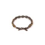 Byzantine Bracelet with London Blue Topaz Swarovski Crystal - Image 3